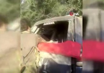 Çobanbey'de bombalı yüklü araç patladı