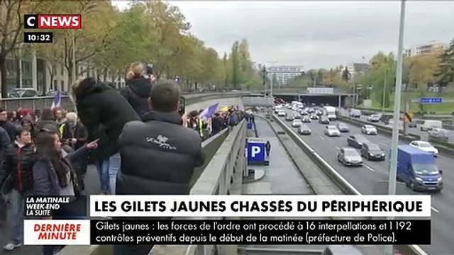 Gaz lacrymogènes à Paris, Porte de Champerret, et incendie Place d'Italie sur une première barricade - 1.200 contrôles et 16 interpellations à 10h30 à Paris