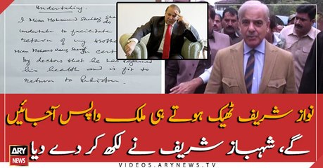 Shehbaz Sharif submit written undertaking to LHC