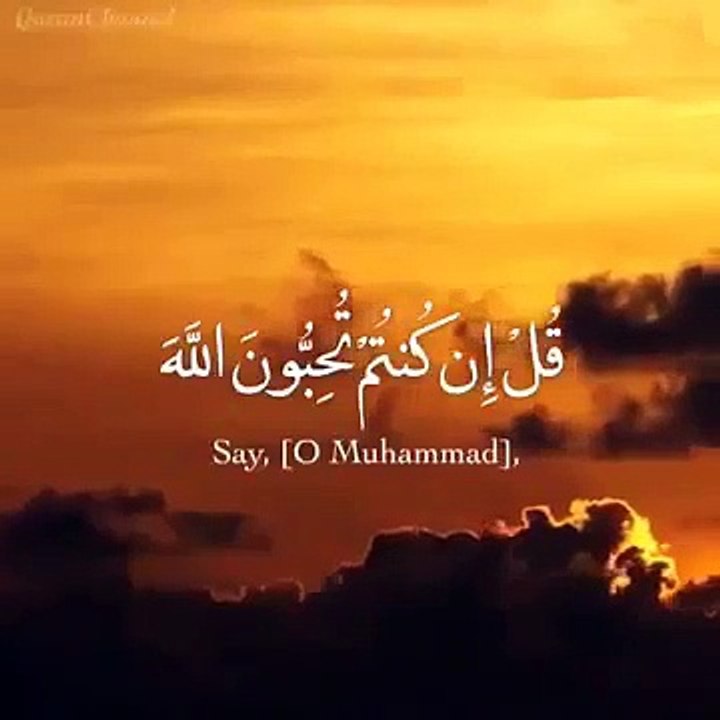 تلاوة بصوت رائع    قل إن كنتم تحبون الله فاتبعوني حالات واتس اب اسلاميه دينيه