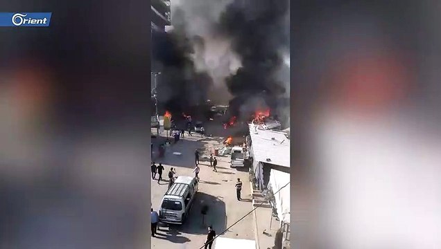 قتلى وجرحى بانفجار سيارة مفخخة في مدينة الباب شرق حلب