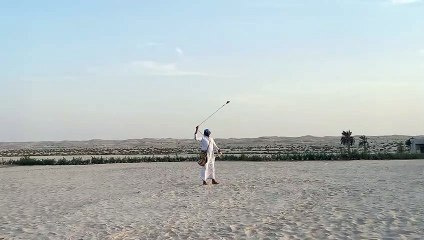 عرض الصقور أحد العروض اليومية المجانية من قبل المنتجع