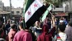 مظاهرات في معرة النعمان تحت شعار "لا خلاص إلا برحيل الأسد" - سوريا