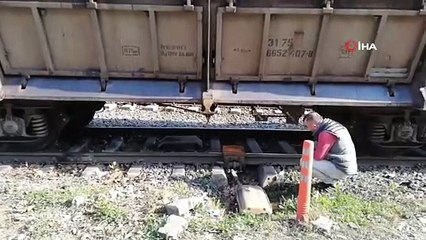 Limana Yük Almaya Giden Tren Raydan Çıktı, Ekipler Seferber Oldu