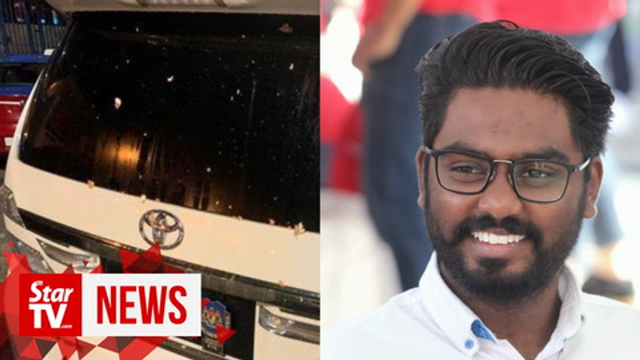Batu MP Prabakaran's SUV pelted with eggs