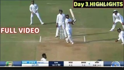 India Vs Bangladesh 1st Test 3rd Day Full Match Highlights..
