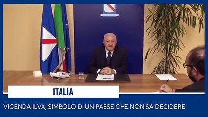 De Luca - I casi di Venezia e dell-Ilva di Taranto (15.11.19)