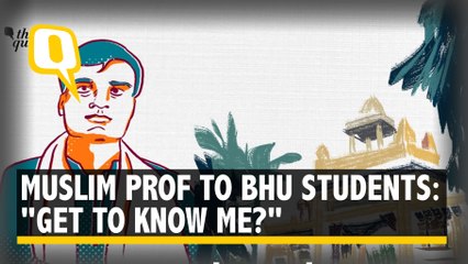 Muslim Professor Teaching Sanskrit in BHU Asks, "Get to Know Me Better?"