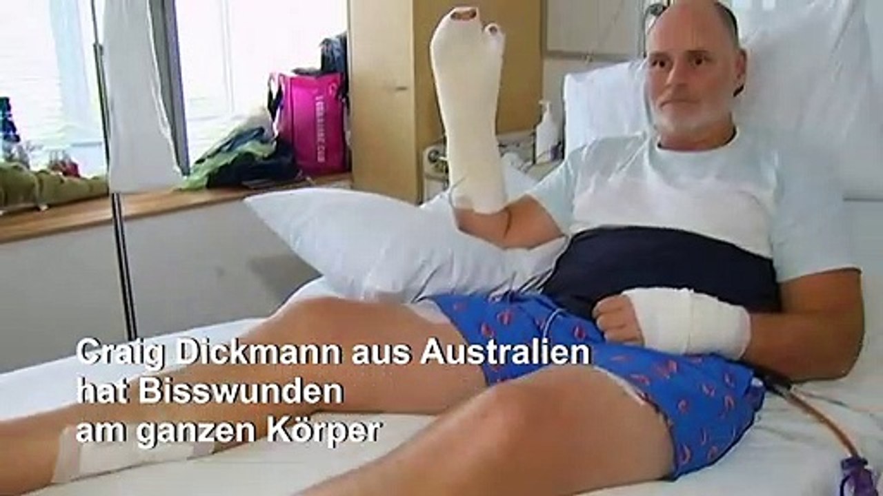 Australier bezwingt Krokodil mit Daumenstich ins Auge