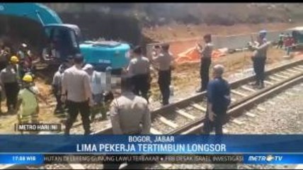 Proyek Tembok Jalur Kereta Longsor, 2 Pekerja Tewas