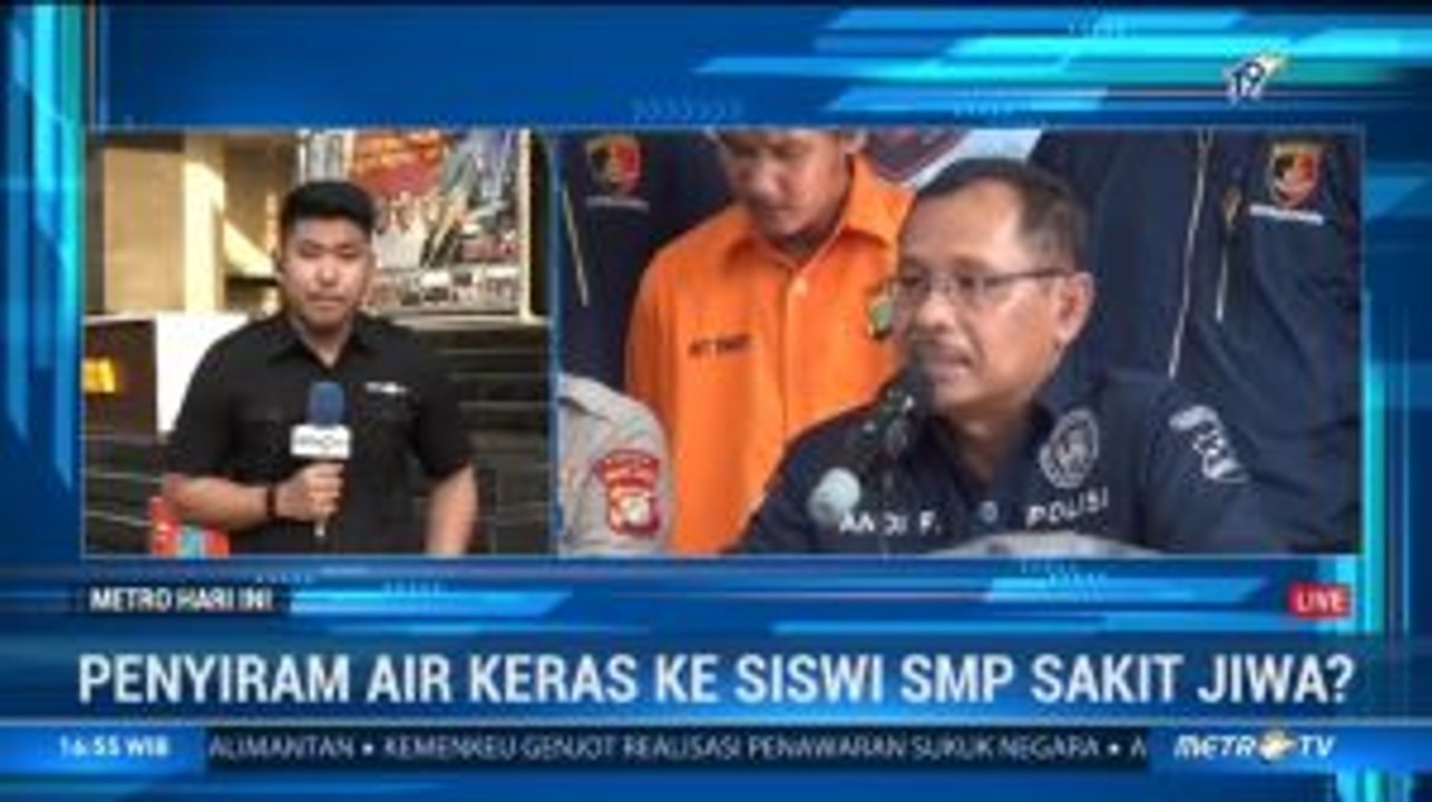 Penyiram Air Keras ke Siswi SMP Sakit Jiwa?