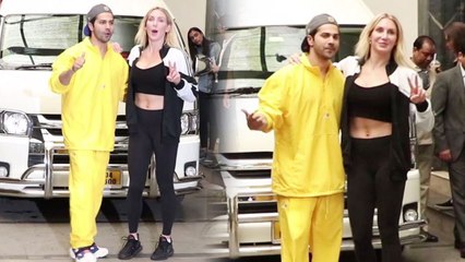 Varun Dhawan spotted with WWE Charlotte Flair in Mumbai |Watch Video | FilmiBeat