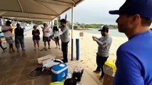 Treinamento de voluntários para chegada do óleo nas praias da Grande Vitória