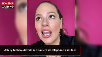 Ashley Graham dévoile son numéro de téléphone à ses fans (vidéo)