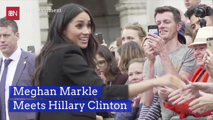 Meghan Markle Gets Introduced To Hillary Clinton