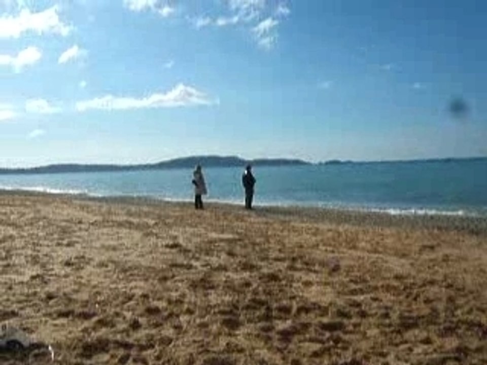 La plage en février