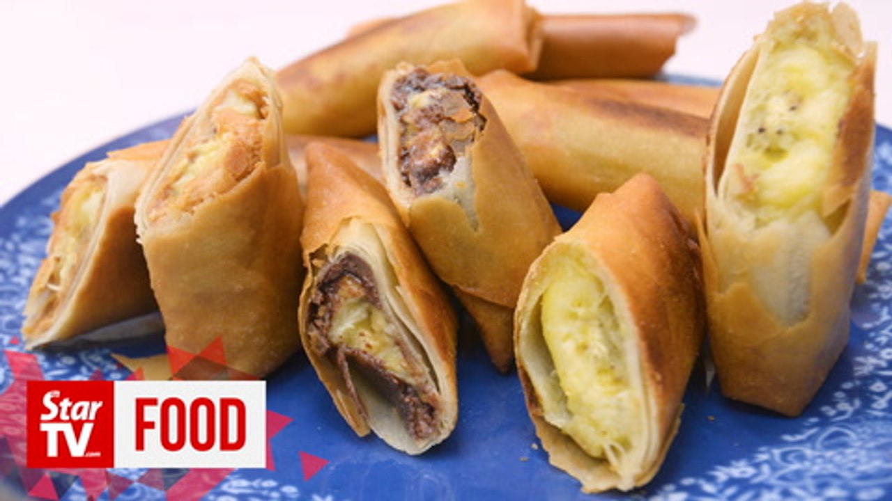Retro Recipe: Banana spring roll