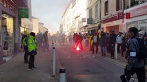 Les Gilets jaunes dans le centre-ville d'Ambérieu