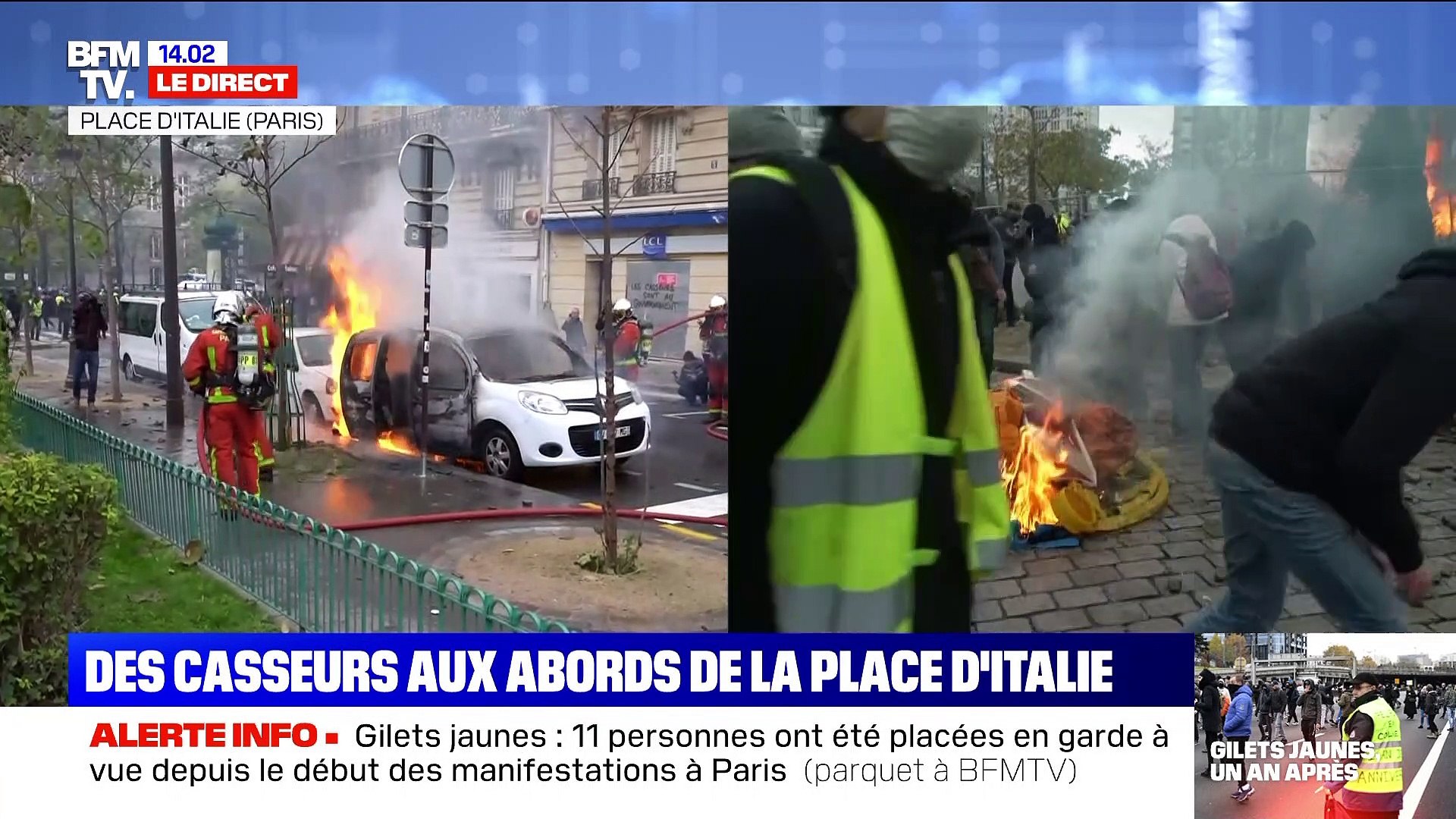 Gilets Jaunes 46 Interpellations à Paris 12 1611