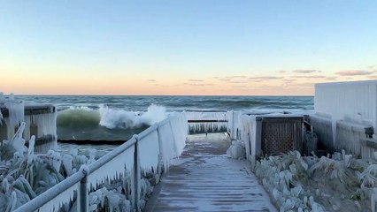 Quand l'hiver frappe dans l' Indiana... Magnifique