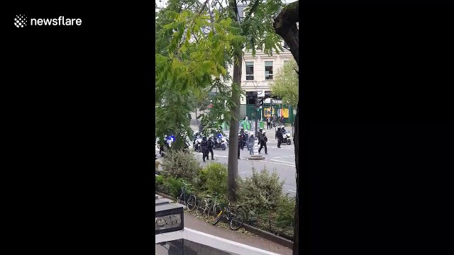 Major display of police force in Paris for 'yellow vest' protest anniversary