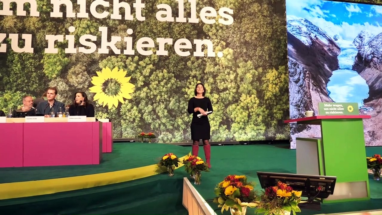 Traumergebnis für Baerbock und Habeck auf Grünen-Parteitag