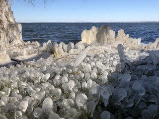 Bord du lac Saint-Louis givré