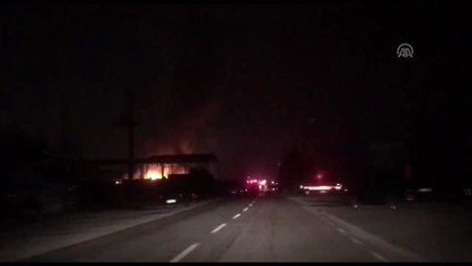 Geri dönüşüm deposunda yangın