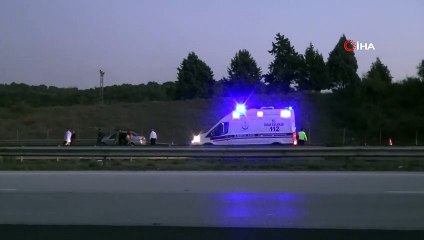 Seyir halinde lastiği patladı: 4'ü çocuk 6 yaralı