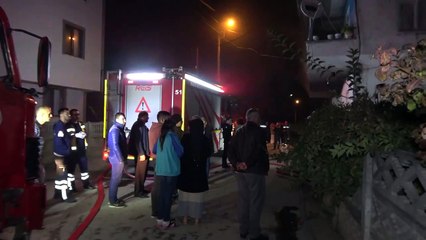 Düzce 2 katlı ev yandı o kediyi kurtardı
