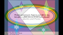 Woman paint: Brush Paint in your life to stay! [Quotes and Poems]