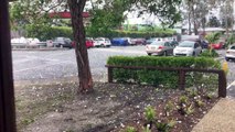 Hail Pummels Australian Carpark