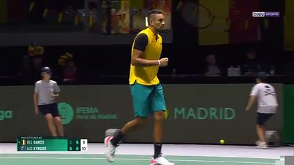 Coupe Davis : Kyrgios, une célébration "haka"...