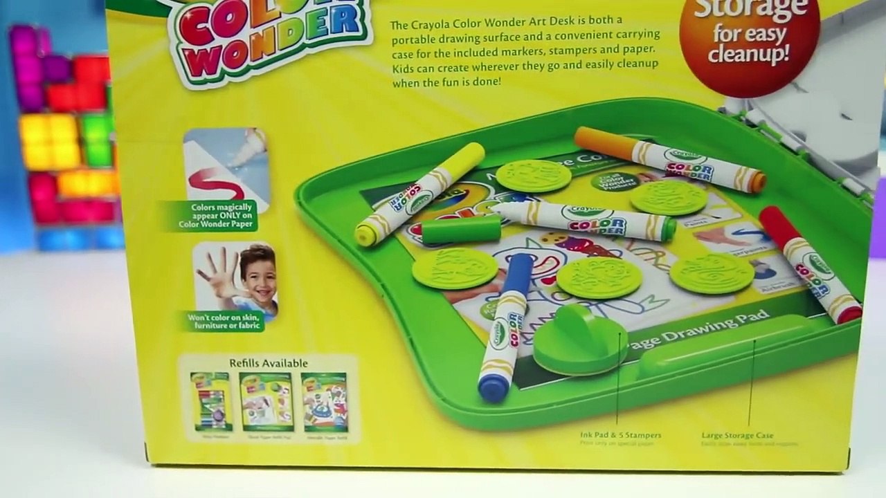 Crayola Color Wonder Mess Free Art Desk with Fun Lion Monkey Snake Animal  Shape Stamps- - video Dailymotion