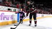 Coyotes celebrate Hockey Fights Cancer with young fan