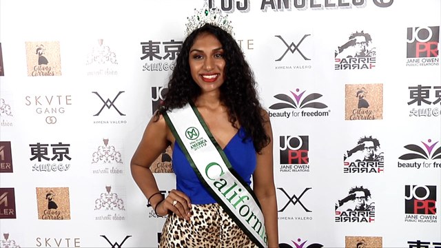 Manju Bangalore 2019 Lumiere Fashion Show LA Red Carpet