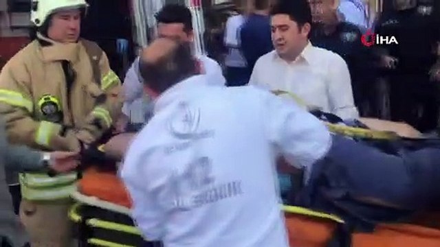 Bastığı cam kırılınca 4. kattan düşen iş adamı yaralandı