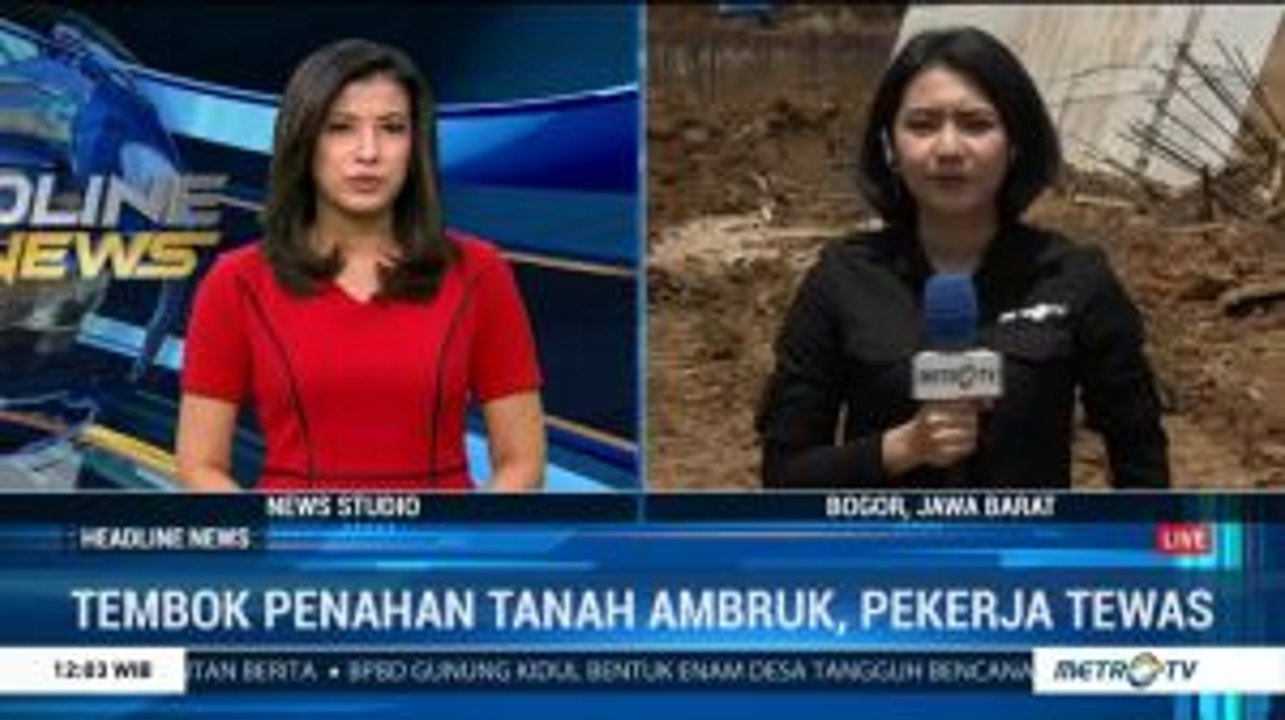 Tanah Labil Jadi Penyebab Ambruknya Tembok Penahan Tanah di Jalur Kereta Bogor-Sukabumi