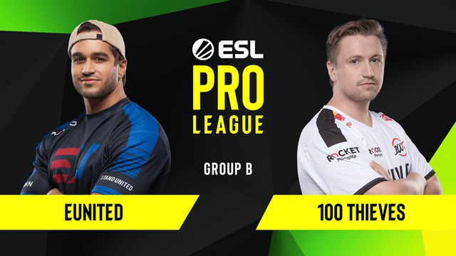 CSGO - 100 Thieves vs. eUnited [Mirage] Map 2 - Group B - ESL NA Pro League Season 10