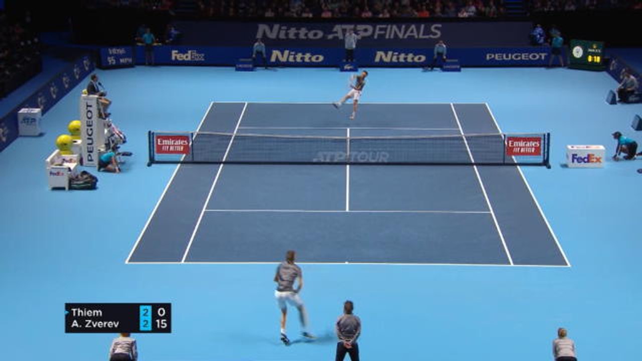 تنس: البطولة الختاميّة: ثيم يتغلّب على زفيرف 7-5 و6-3