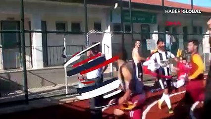 Amatör maçta kavga! Görüntüler ortaya çıktı
