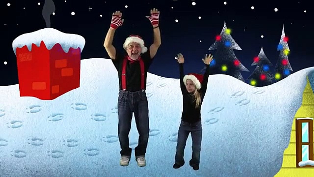 Up on the Housetop | Christmas Action Song For Kids