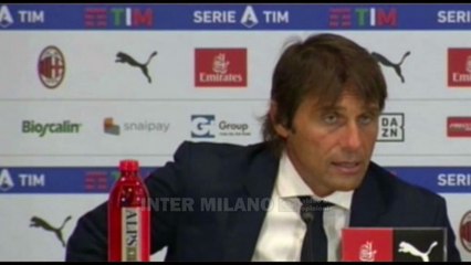 MILAN vs INTER 0-2  CONTE & GIAMPAOLO in sala stampa post match