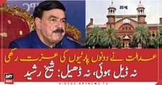 LHC satisfied both parties over the decision of sending Nawaz Sharif abroad: Sheikh Rasheed