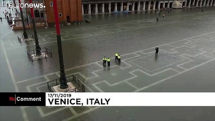 Venice flooded by third record-setting high tide in one week