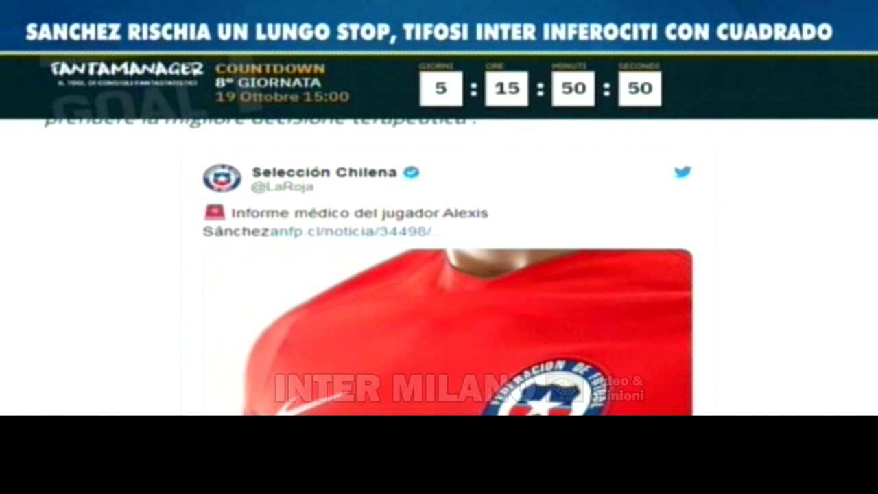 Video INFORTUNIO SANCHEZ * TIFOSI INFEROCITI CON CUADRADO... STIAMO CALMI...