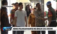 Menko Polhukam Mahfud MD Jenguk Cucu Jokowi