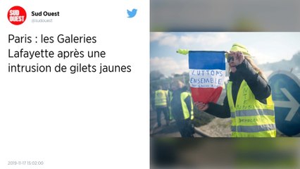 Gilets jaunes. Les Galeries Lafayette à Paris fermées après une intrusion