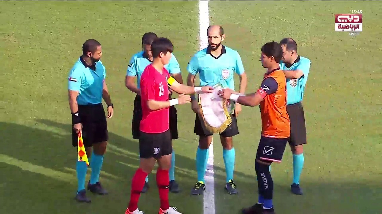 مباراه منتخب العراق الاولمبي في مرمى كوريا ج في  بطولة دبي الدولية الودية للمنتخبات الاولمبية 17_11_2019  الشوط الاول