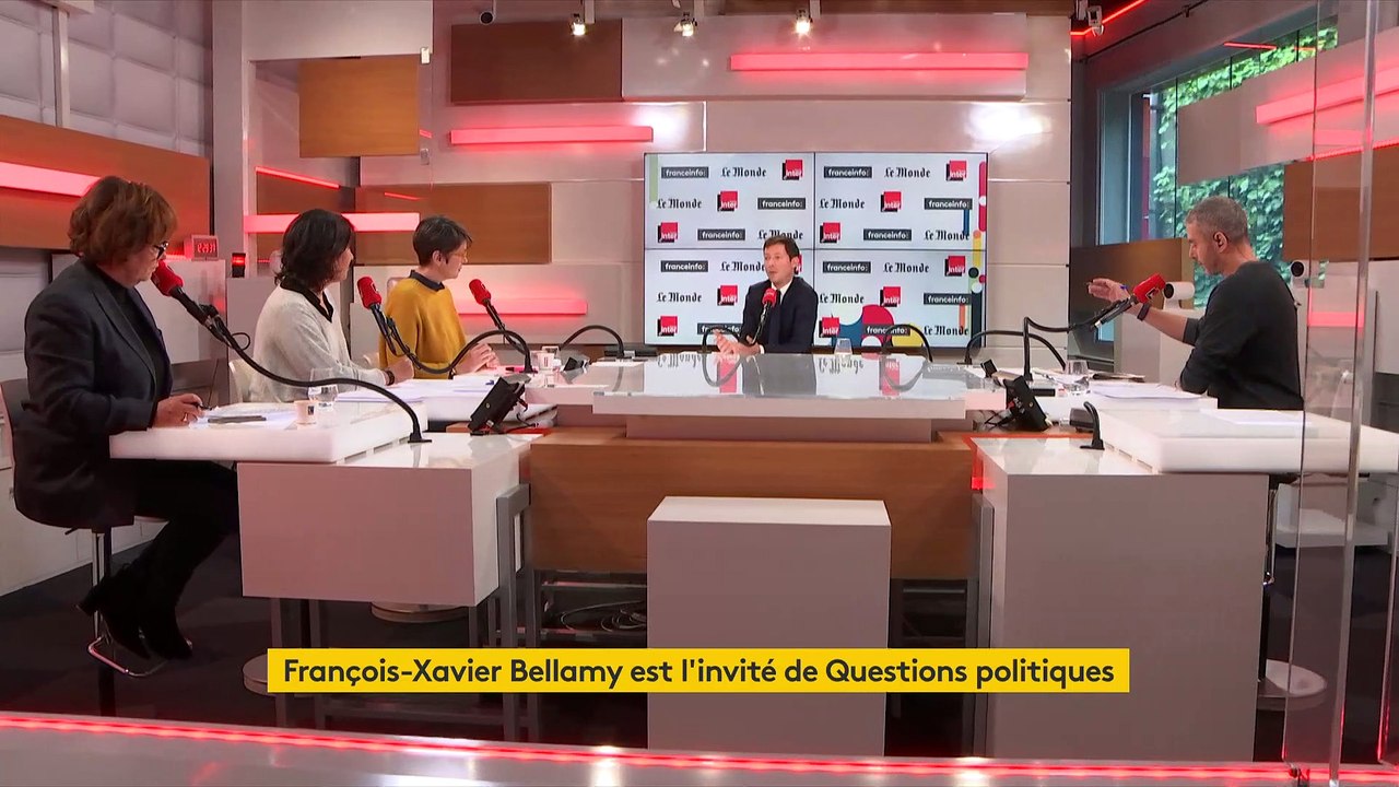 François-Xavier Bellamy (LR) a l'impression que l'État "est fort avec les faibles et faible avec les forts"